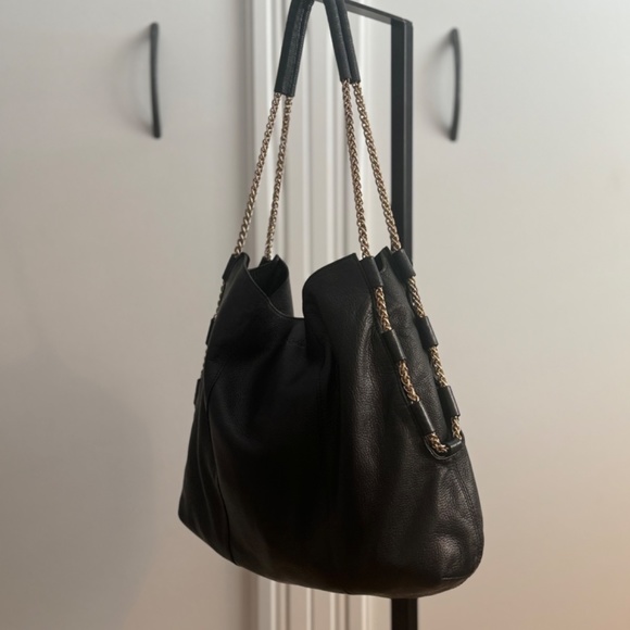 Foley & Corinna Black Leather Hobo Bag - Picture 3 of 10